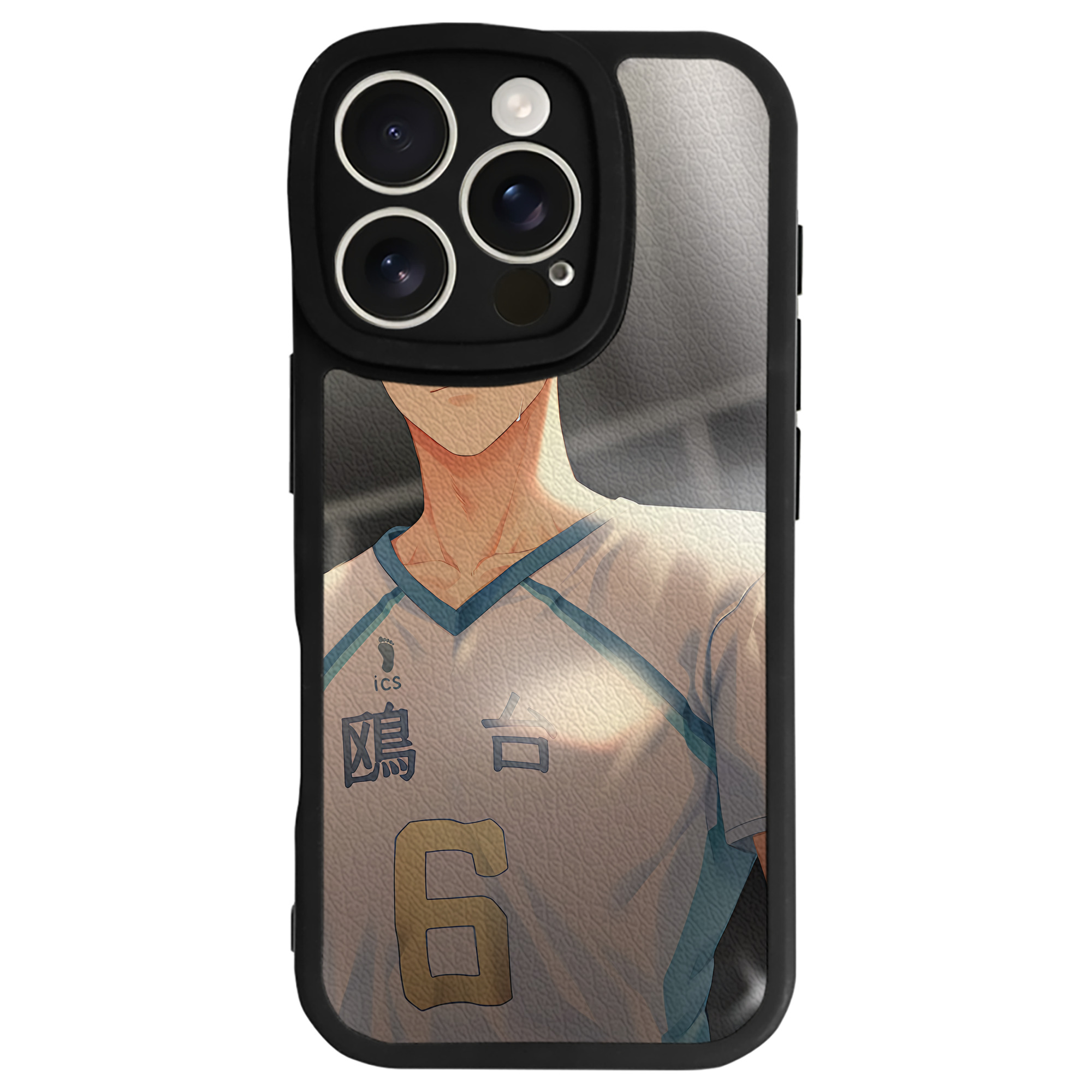 （画像用） ハイキュー!! Haikyu!! 【iPhone 16シリーズ対応】シリコンスマホケース（レザー調） 材質：シリコン